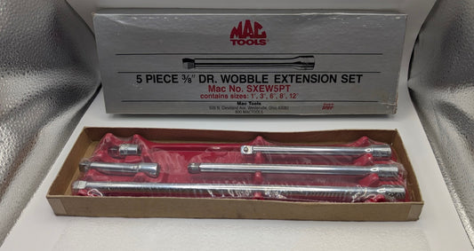 Mac Tools 5-Piece 3/8" Drive Wobble Extension Set SXEW5PT
