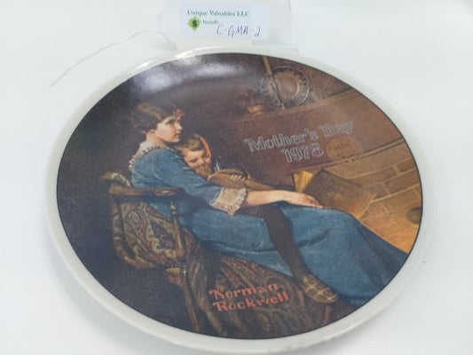 Knowles Mother's Day 1978 Bedtime by Norman Rockwell Fine China Bradex 84-70-2.3