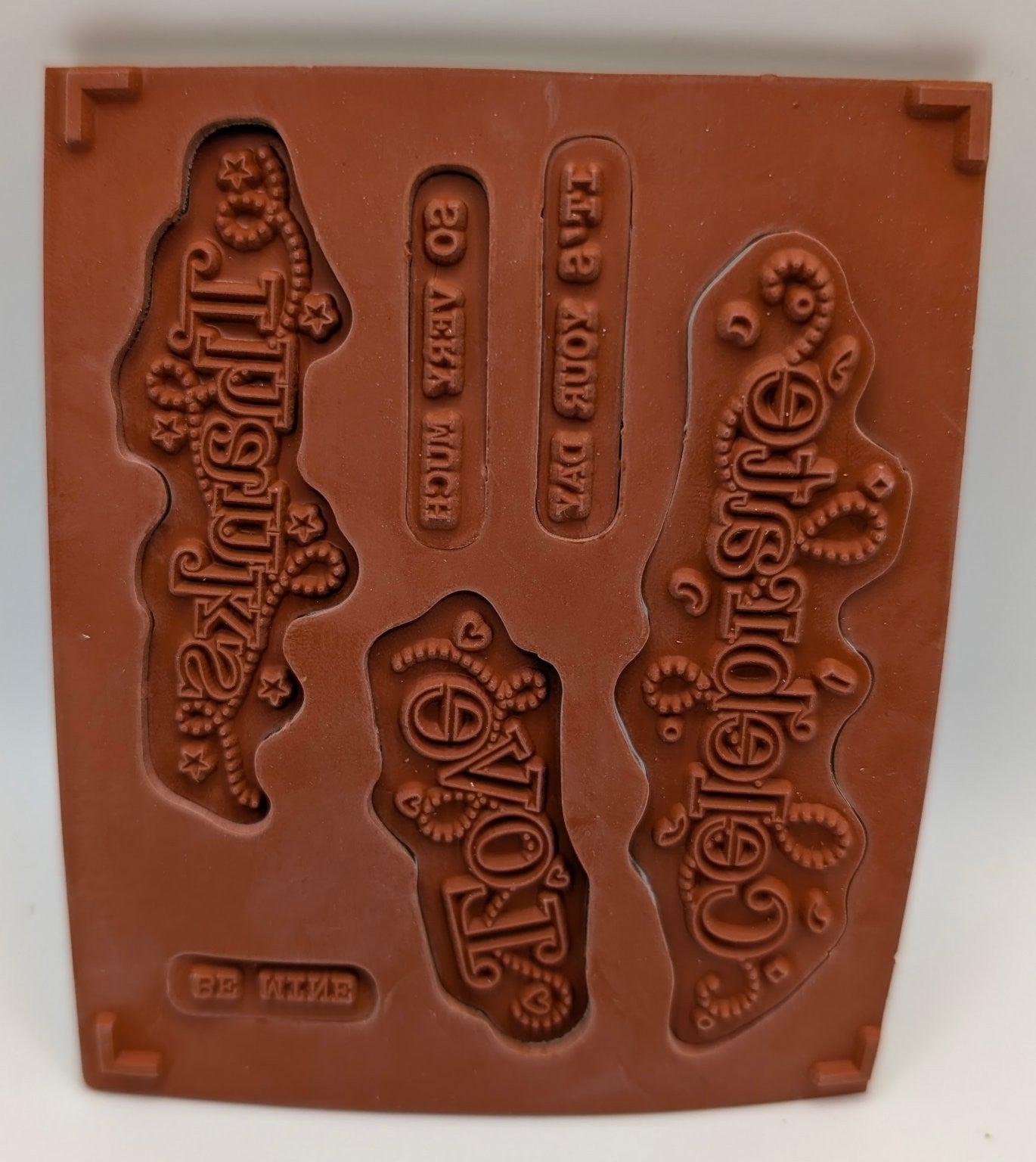 Stampin' Up! Outlined Occasions Cling Rubber Stamp Phrases 6PCs Sale-A-Bration