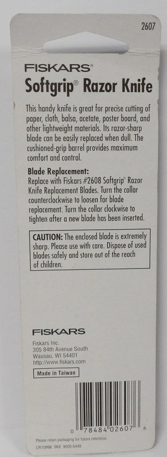 FISKARS Photo Memories Razor Knife Softgrip for Paper/Crafts