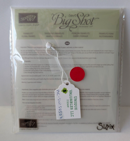 Sizzix Big Shot for Stampin'Up! 127012 FRAMELITS- FLORAL FRAMES