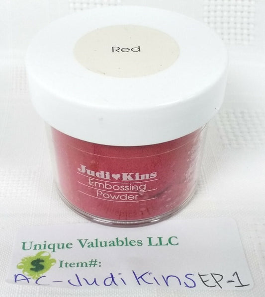 JudiKins Embossing Powder 1 Red and 1 Diamond Sparkle Items Previously Opened