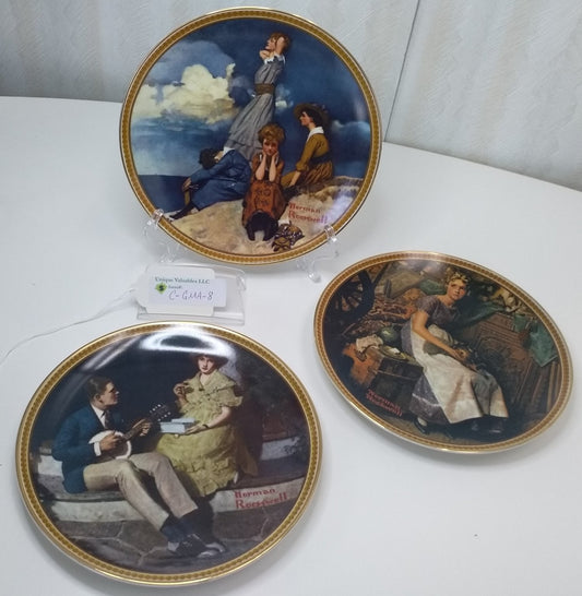 Knowles Rockwell's Rediscovered Women Set of 3 by Norman Rockwell Fine China