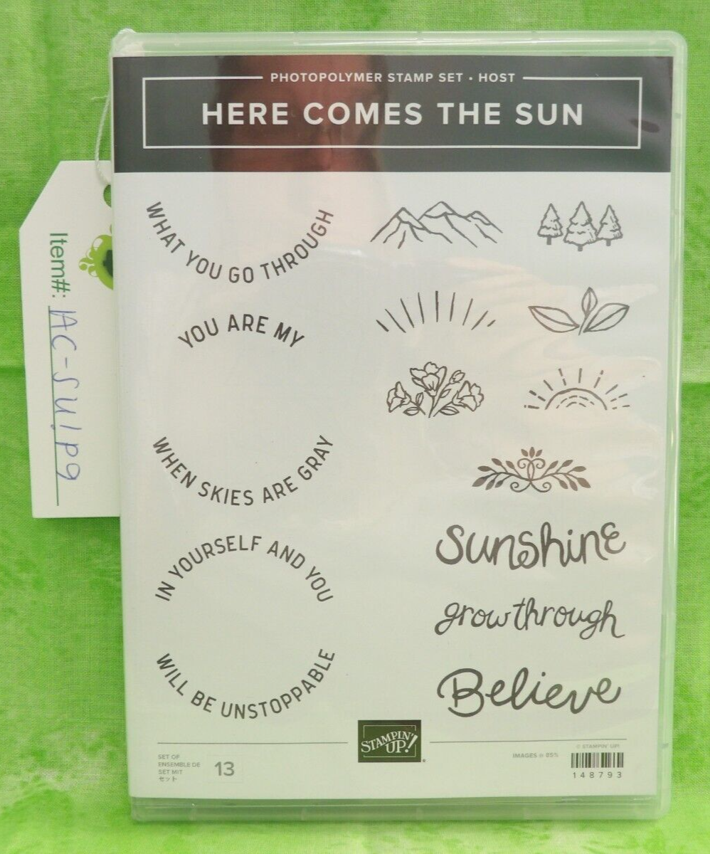Stampin' Up! Photopolymer Stamp Set Host 148793 HERE COMES THE SUN