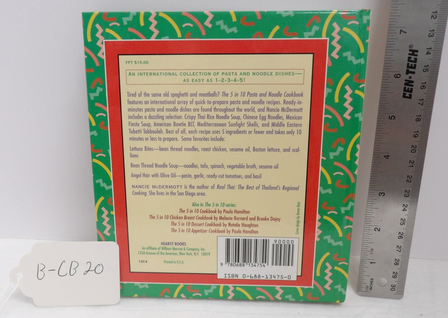 The 5 in 10 Pasta and Noodle Cookbook Nancie McDermott 1995 Quick & Easy Hearst
