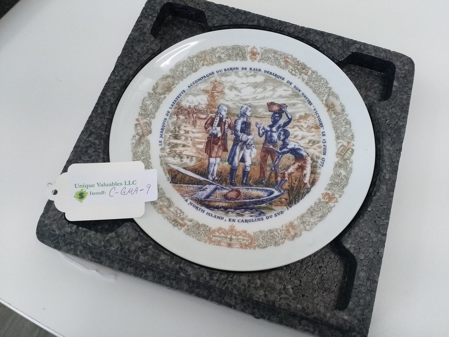 D'Arceau-Limoges Lafayette débarque de son navire Victoire by Restieau Limoges