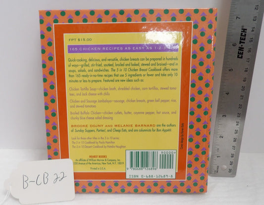 5 in 10 Chicken Breast Cookbook Melanie Barnard Brooke Dojny Spiral-Bound Hearst
