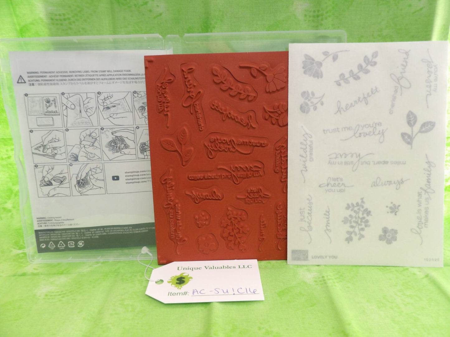 Stampin' Up! Cling Stamp Set 152525 LOVELY YOU