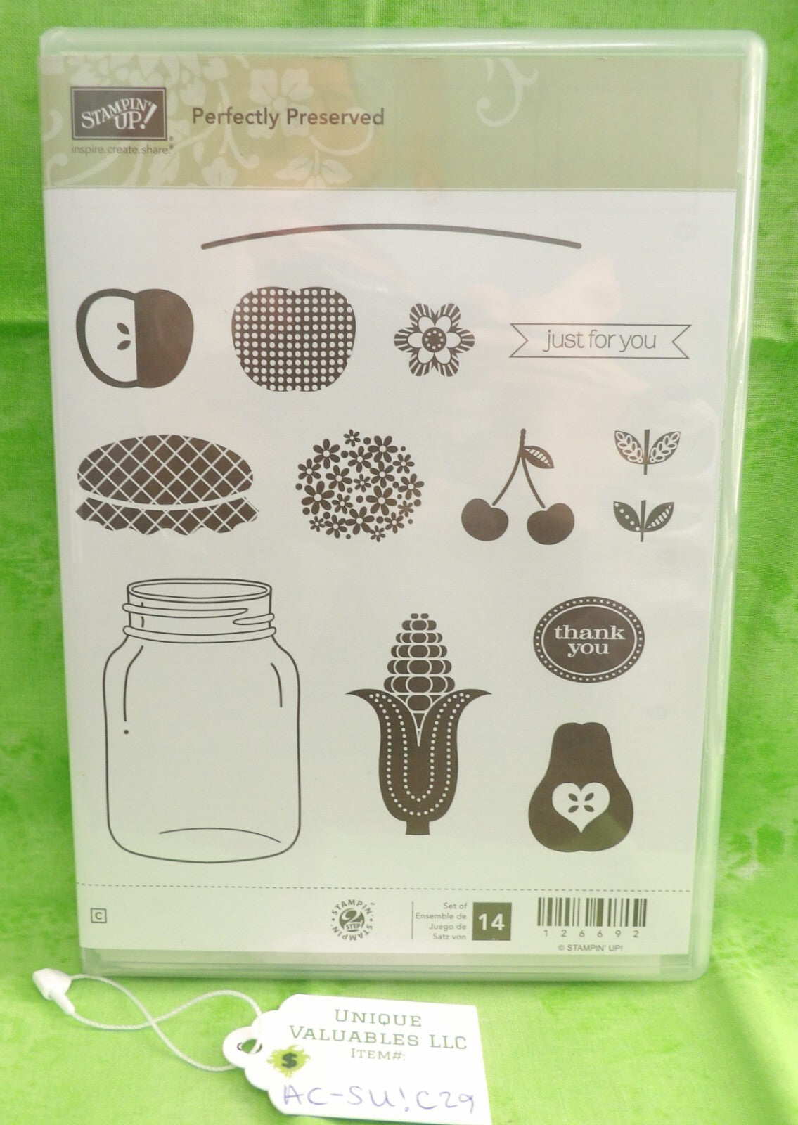 Stampin' Up! Cling Stamp Set 126692 PERFECTLY PRESERVED