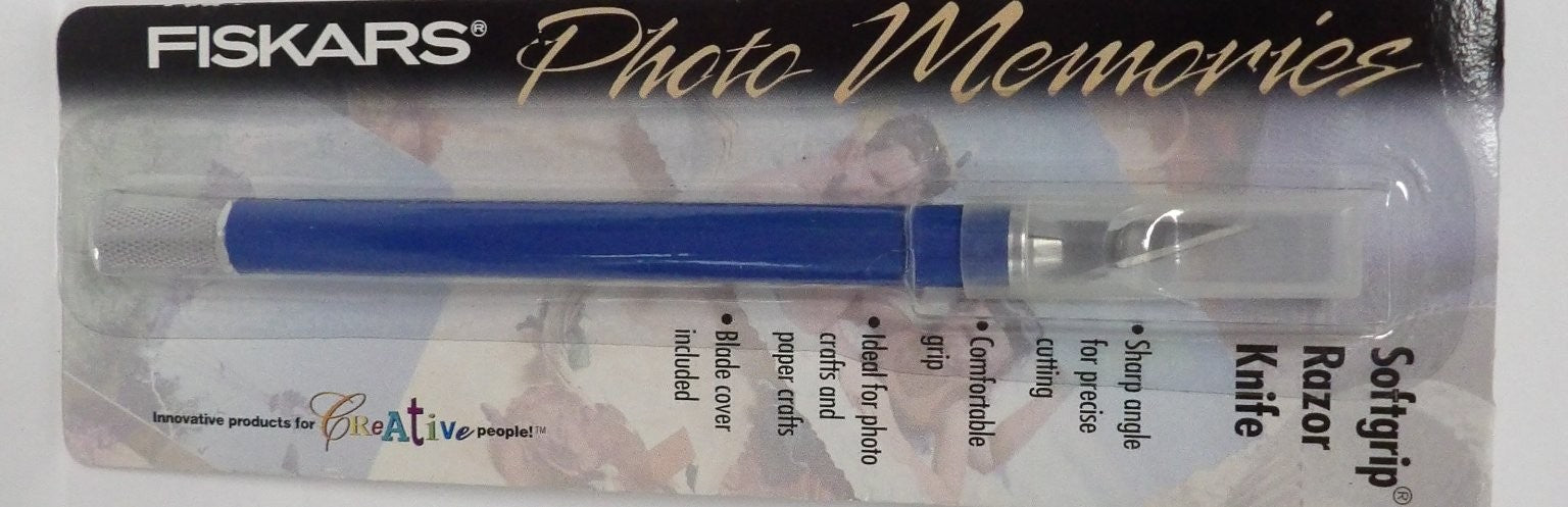 FISKARS Photo Memories Razor Knife Softgrip for Paper/Crafts