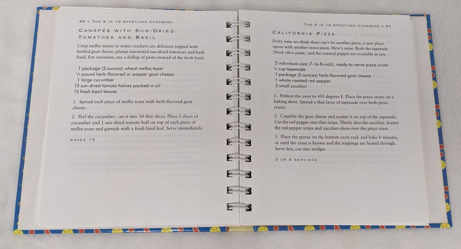 5 in 10 Appetizer Cookbook Paula Hamilton Quick Recipes Hearst Books