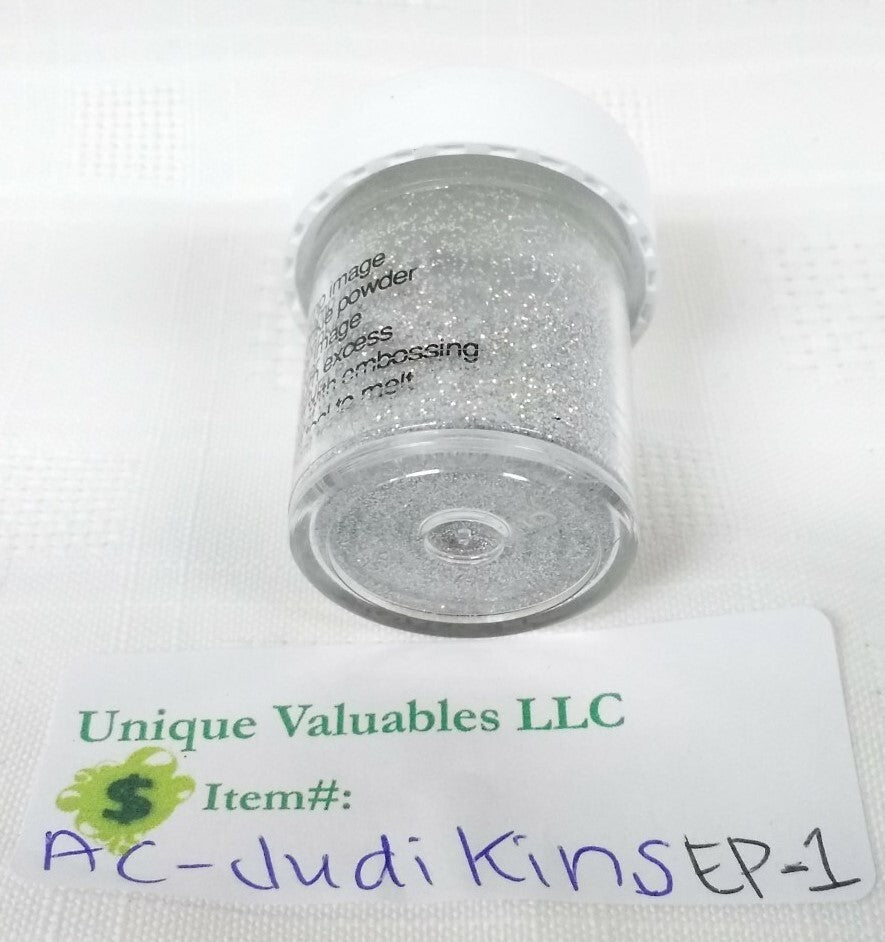 JudiKins Embossing Powder 1 Red and 1 Diamond Sparkle Items Previously Opened