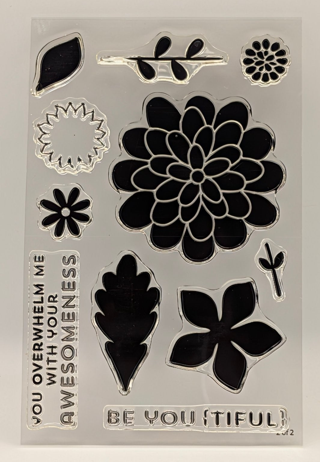 Stampin' Up! Flower Patch Photopolymer #134207 Floral Birthday 19 Pcs Unmounted