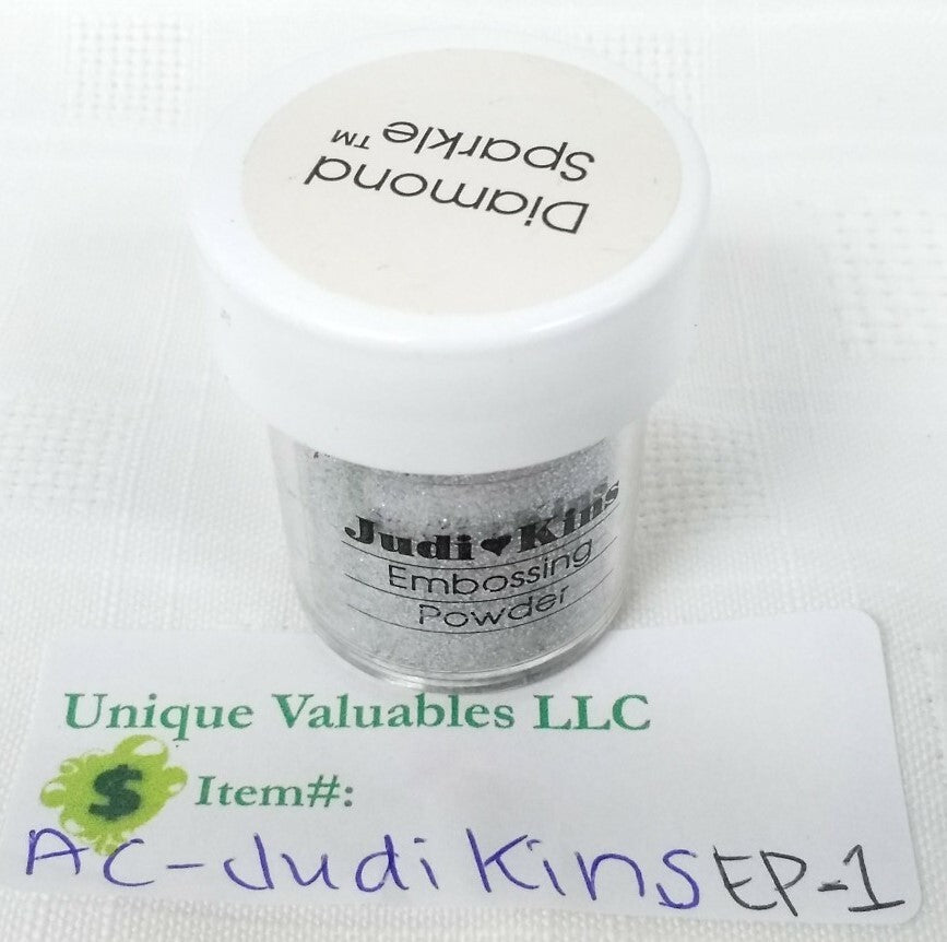 JudiKins Embossing Powder 1 Red and 1 Diamond Sparkle Items Previously Opened