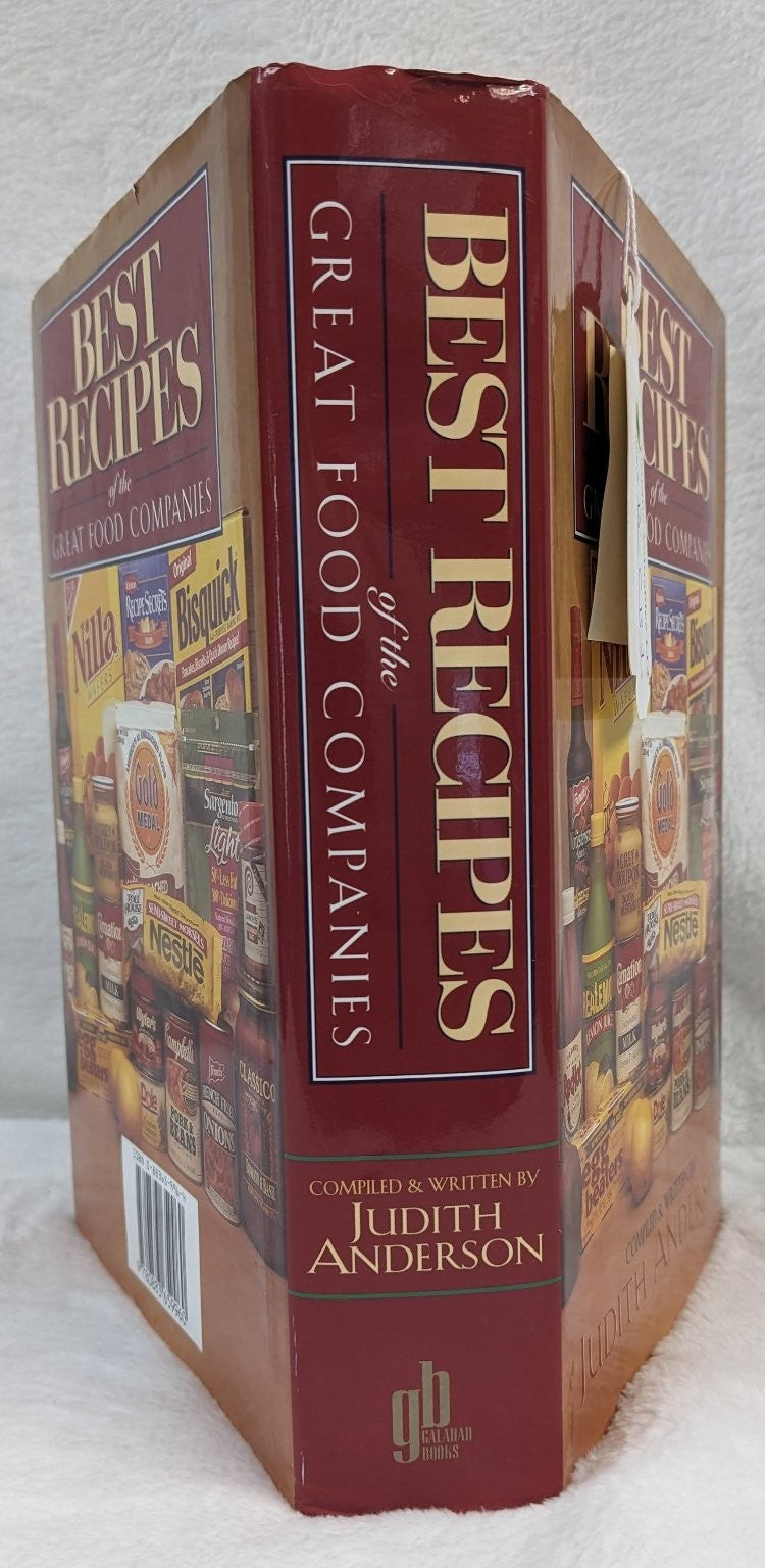 Best Recipes Great Food Companies Judith Anderson 1999 Cookbook Galahad