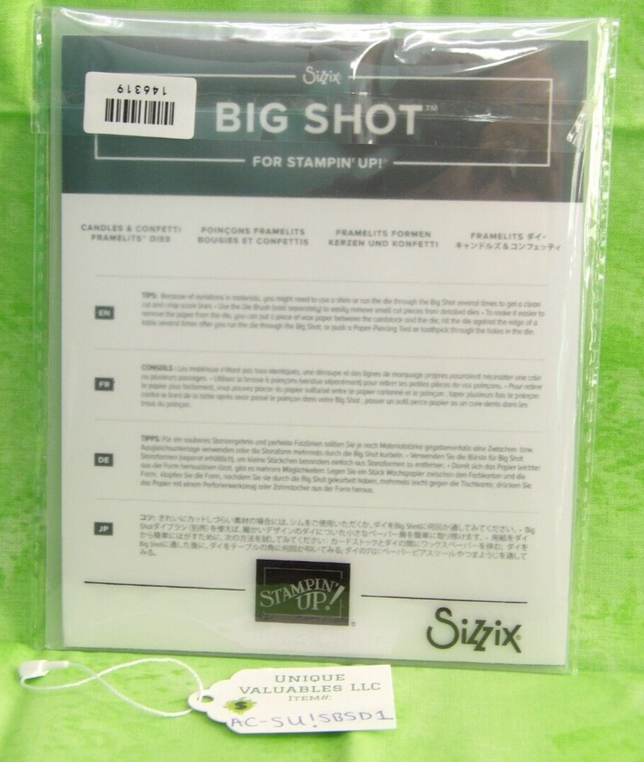 Sizzix Big Shot for Stampin'Up! 146319 CANDLES & CONTTI FRAMELITS DIES