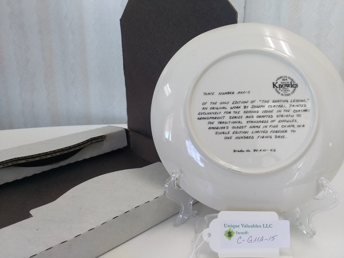 Knowles Csatari Grandparent The Skating Lesson by Joseph Csatari LE 1981