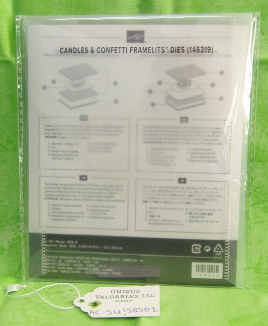 Sizzix Big Shot for Stampin'Up! 146319 CANDLES & CONTTI FRAMELITS DIES