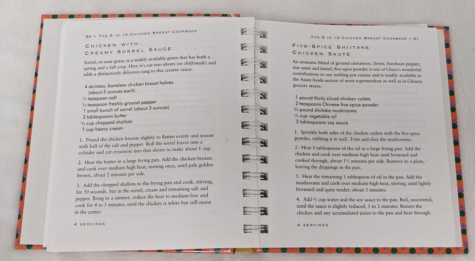 5 in 10 Chicken Breast Cookbook Melanie Barnard Brooke Dojny Spiral-Bound Hearst