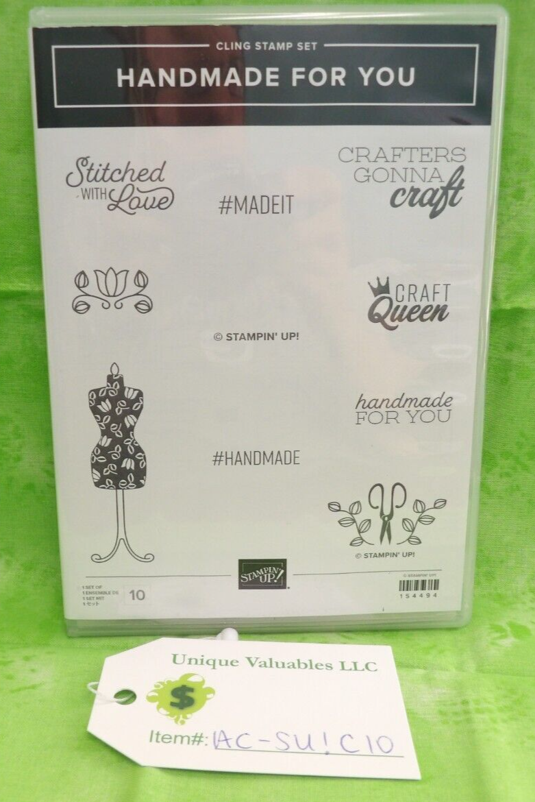 Stampin' Up! Cling Stamp Set 154494 HANDMADE FOR YOU
