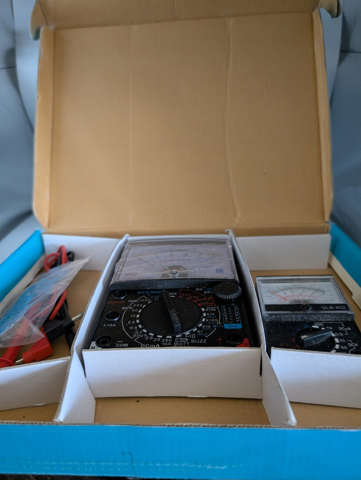 ELENCO M-1250 Analog Multimeter M-1250-K with Box Used UnTested Vintage 