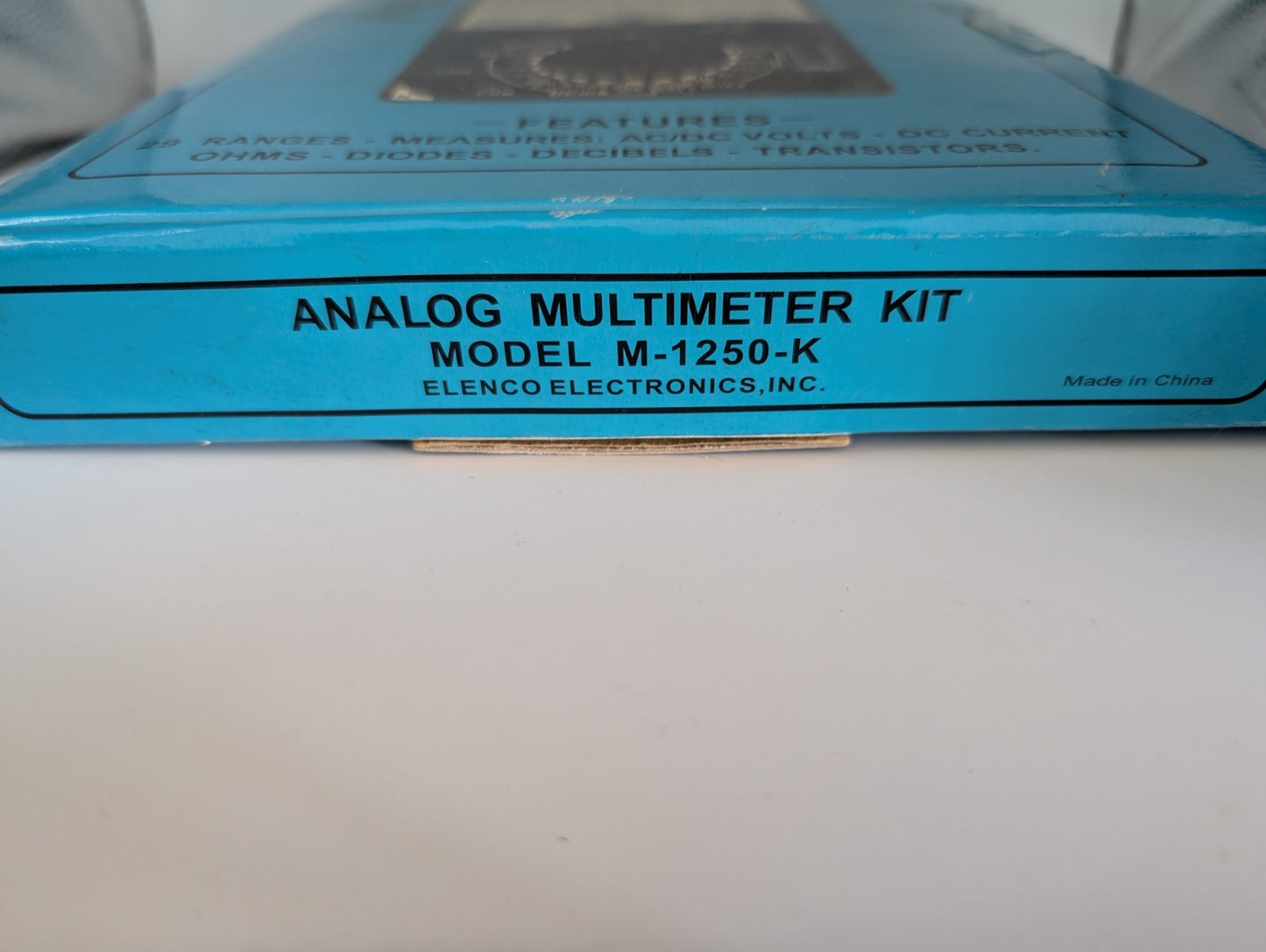 ELENCO M-1250 Analog Multimeter M-1250-K with Box Used UnTested Vintage 