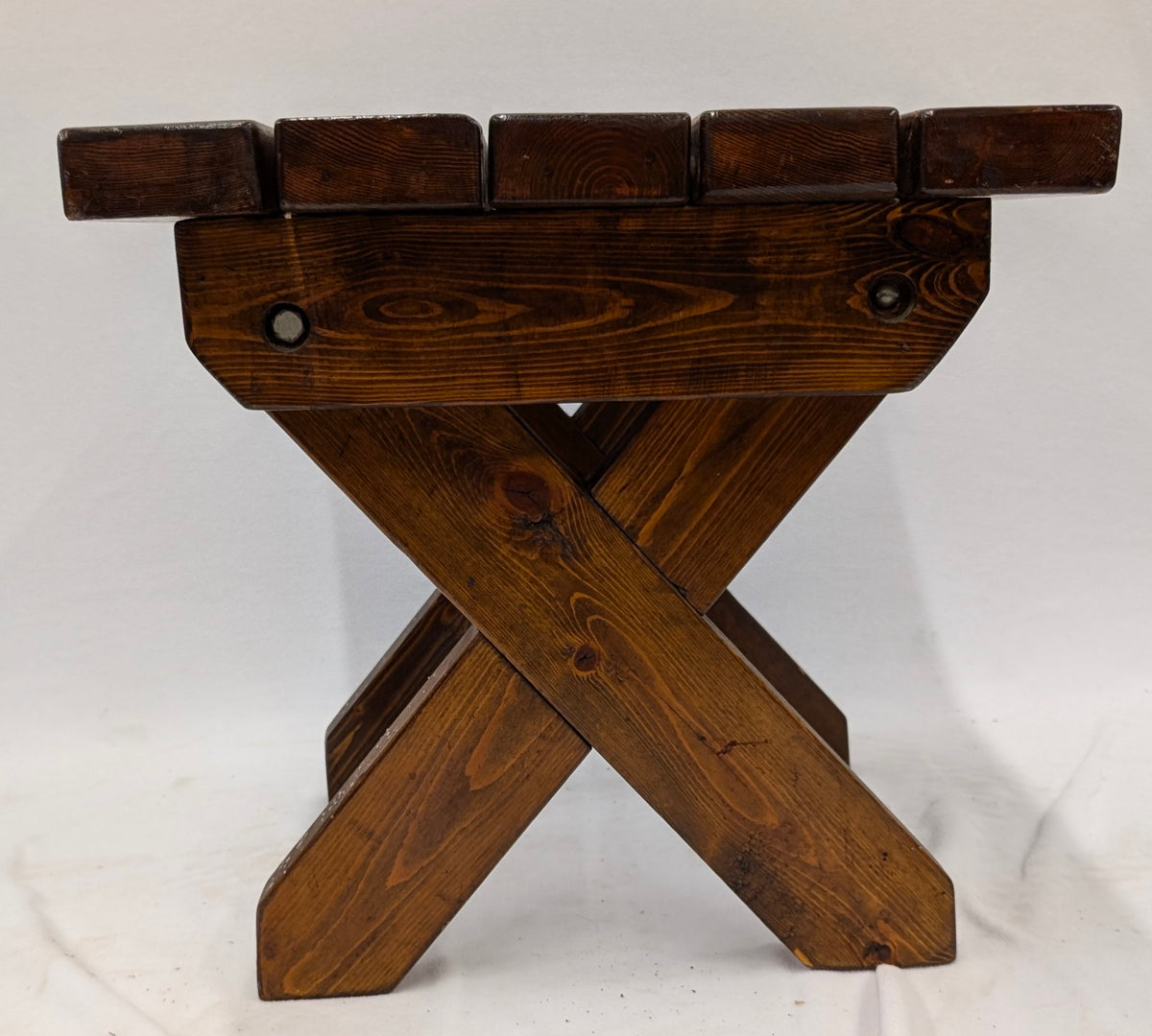 Handmade Square Wooden End Table
