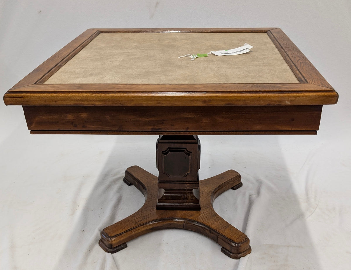 Square End Table on Pedestal